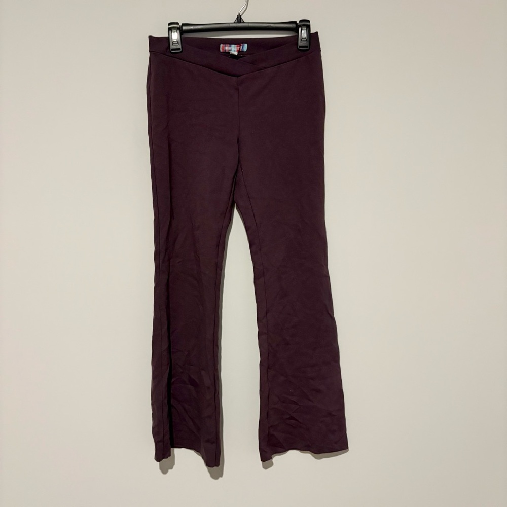 Urban Outfitters  crossover flare Trouser leggings deep‎ purple size 8